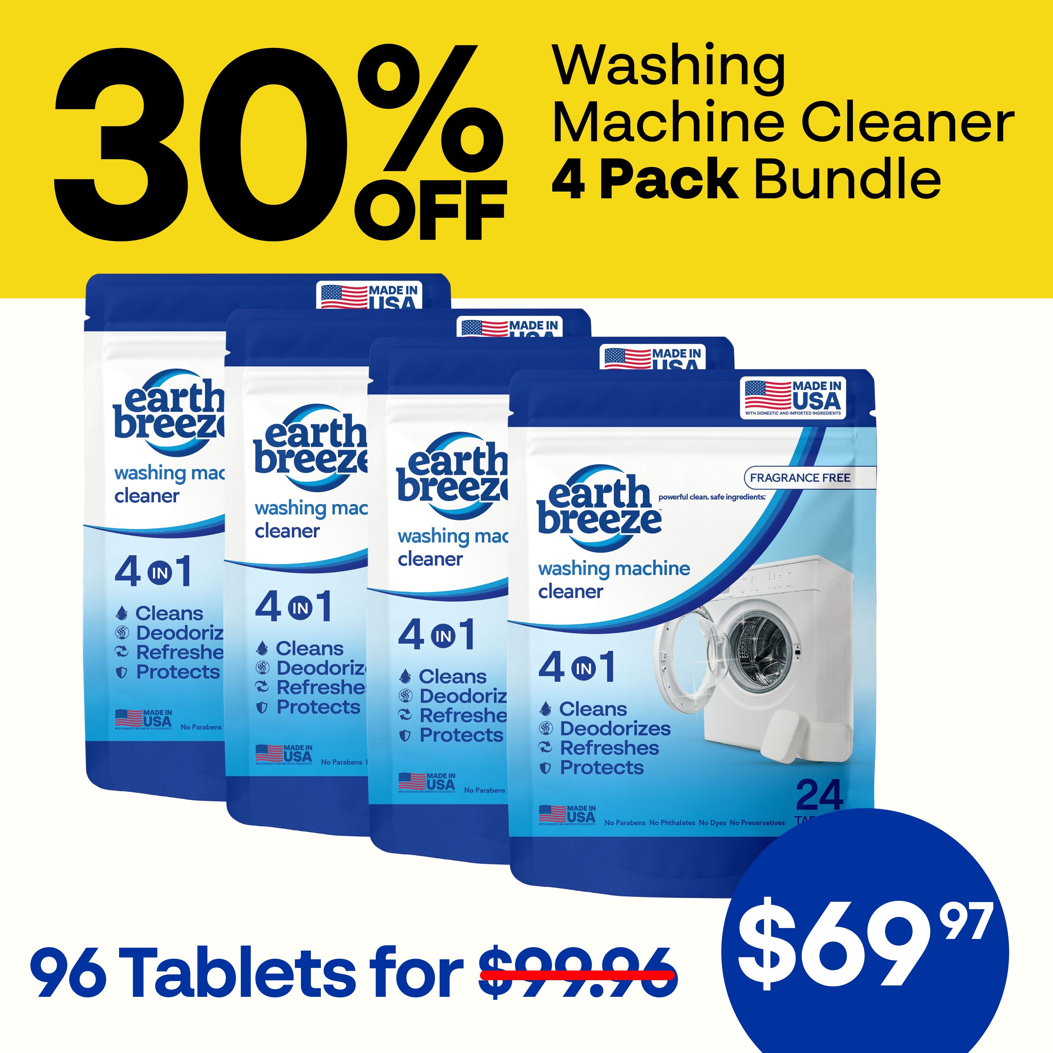 Alternative view of Washing Machine Cleaner - 4 Pack